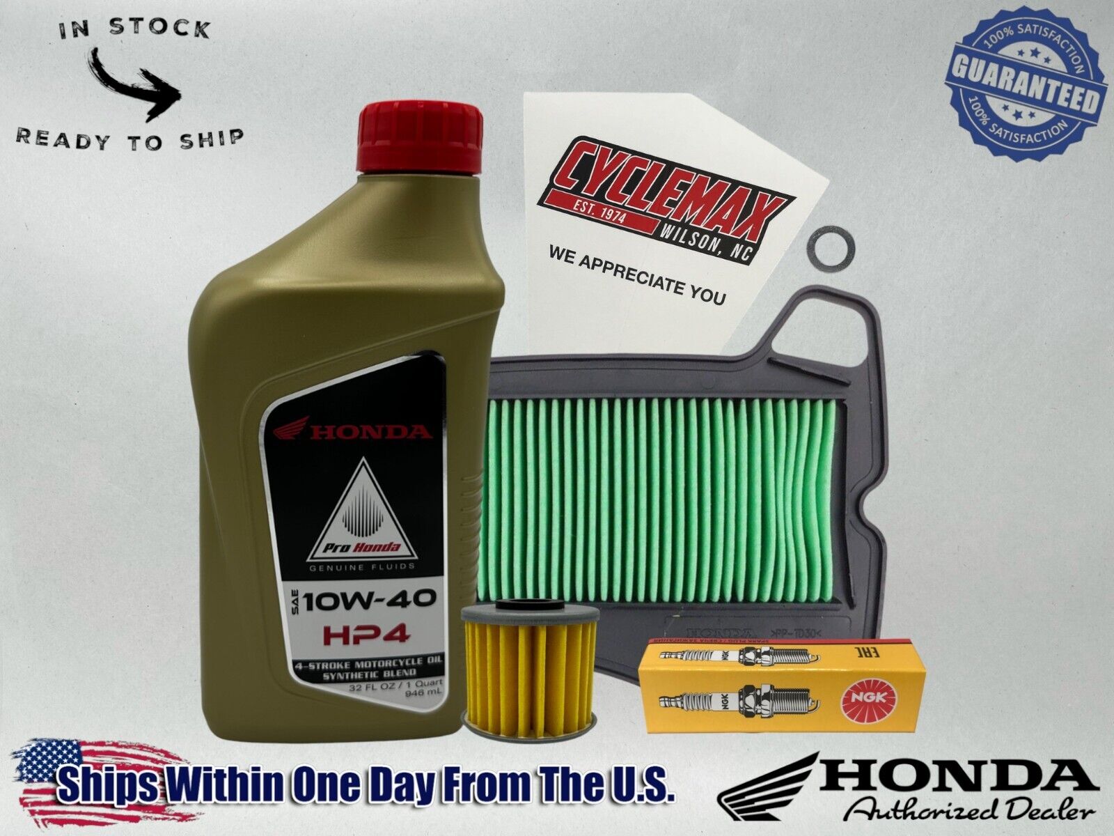 Cyclemax Semi-Synthetic HP4 Tune-Up Kit fits 2019-2024 Honda Super Cub C125