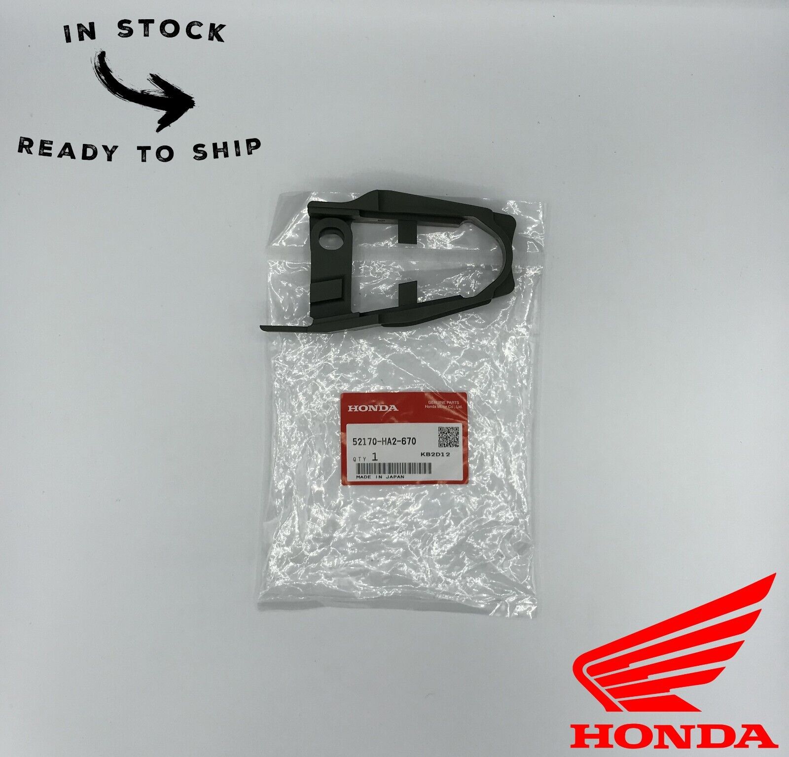 Genuine OEM Honda Swing Arm Front Chain Slider 52170-HA2-670