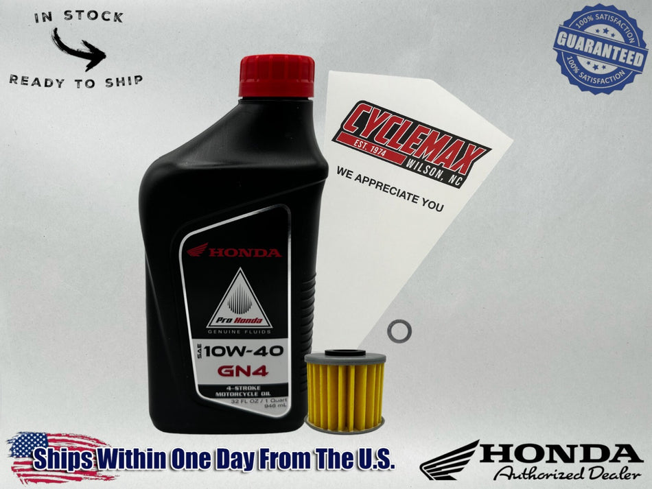 Cyclemax Standard GN4 10W-40 Oil Change Kit compatible with 2025 Honda Dax 125