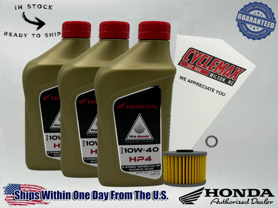 Semi-Synthetic HP4 Oil Change Kit fits 1983-1987 Honda XL600R