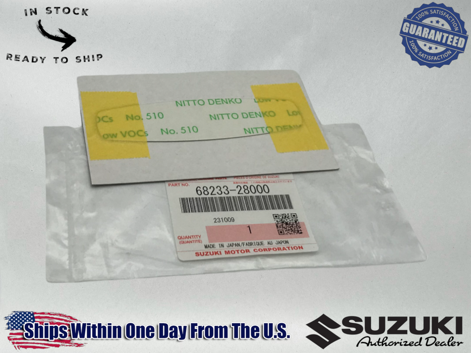 Suzuki OEM Engine Mag Cover Emblem TS125 TS185 TS250 TM250 TM100 -68233-28000 1