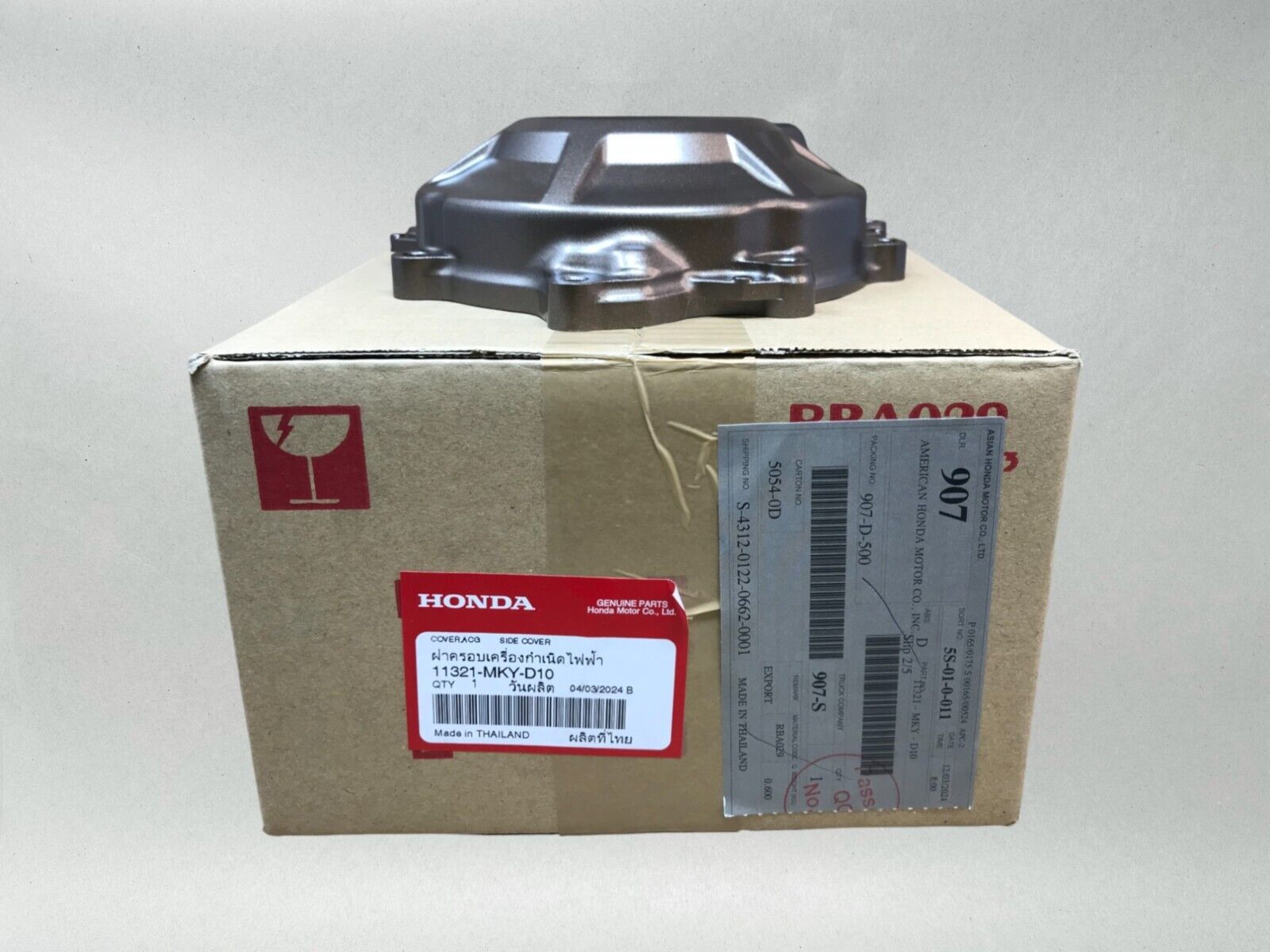 Honda OEM Alternator Cover 11321-MKY-D10 CB650R 2021-2023 11321-MKY-D10