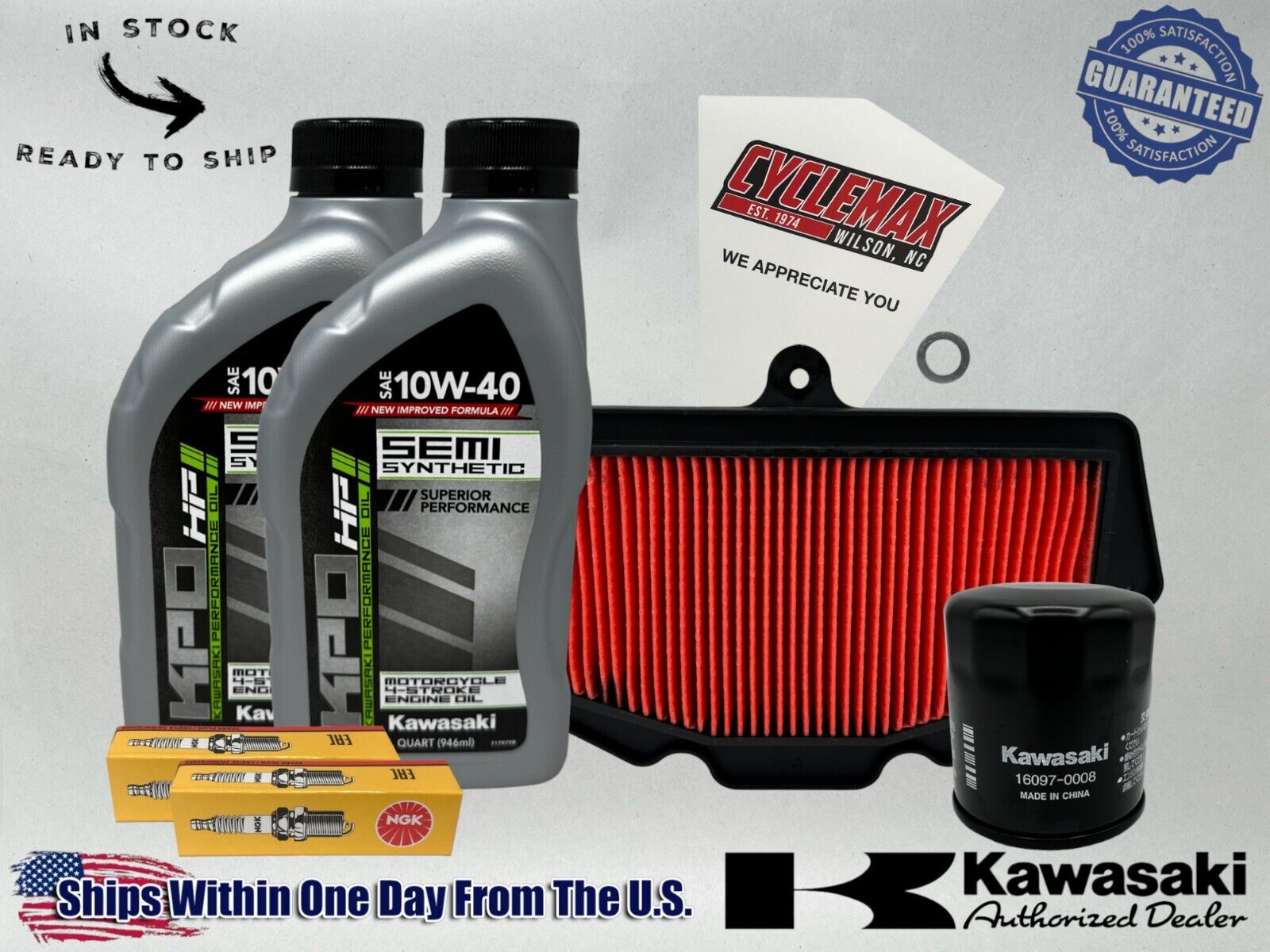 Cyclemax Semi Synthetic Tune Up Kit fits 2022-2024 Honda Rebel 300 CMX300 w Plug