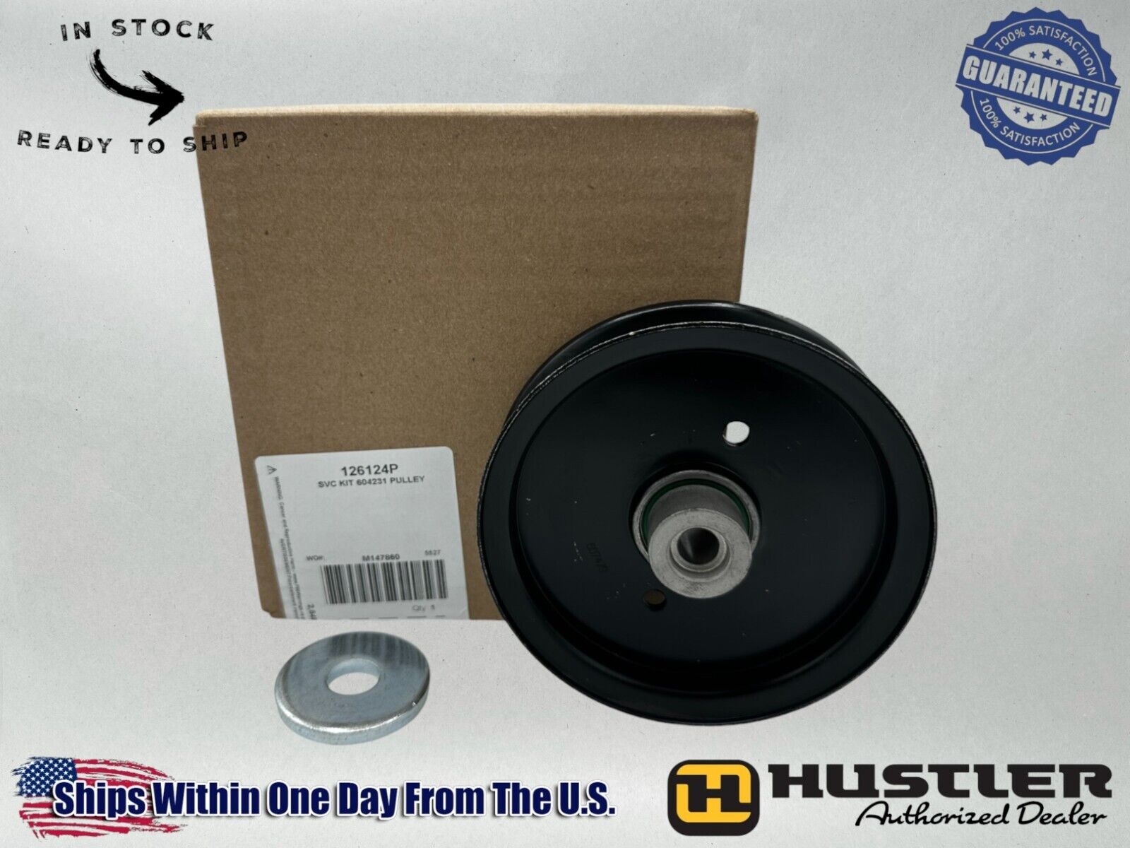 Hustler Genuine OEM Authentic 604231 Idler Pulley Service Kit 126124P