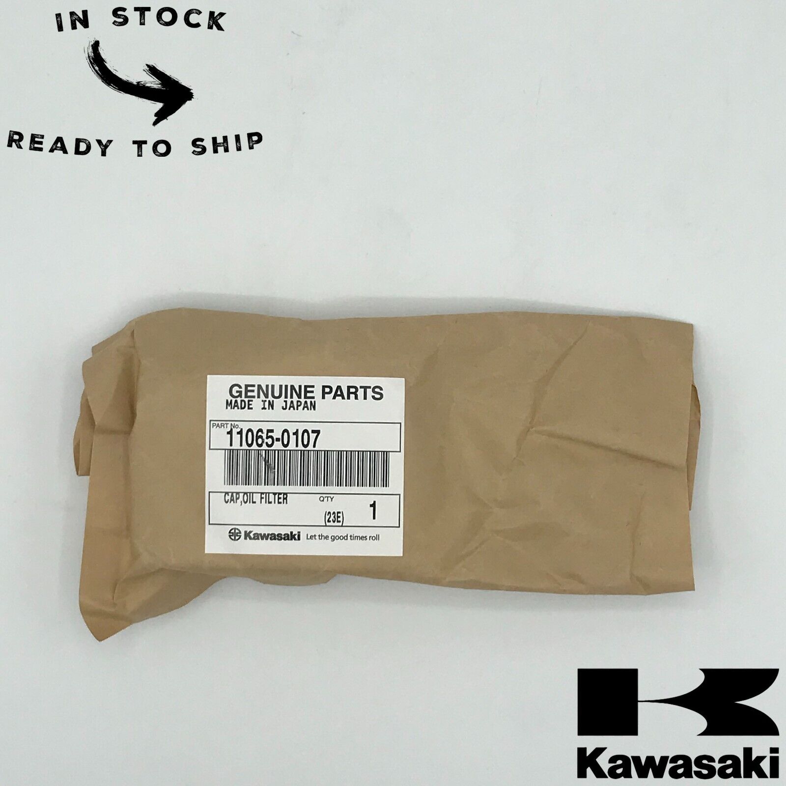 Genuine OEM Kawasaki Oil Filter Cap Cover 11065-0107