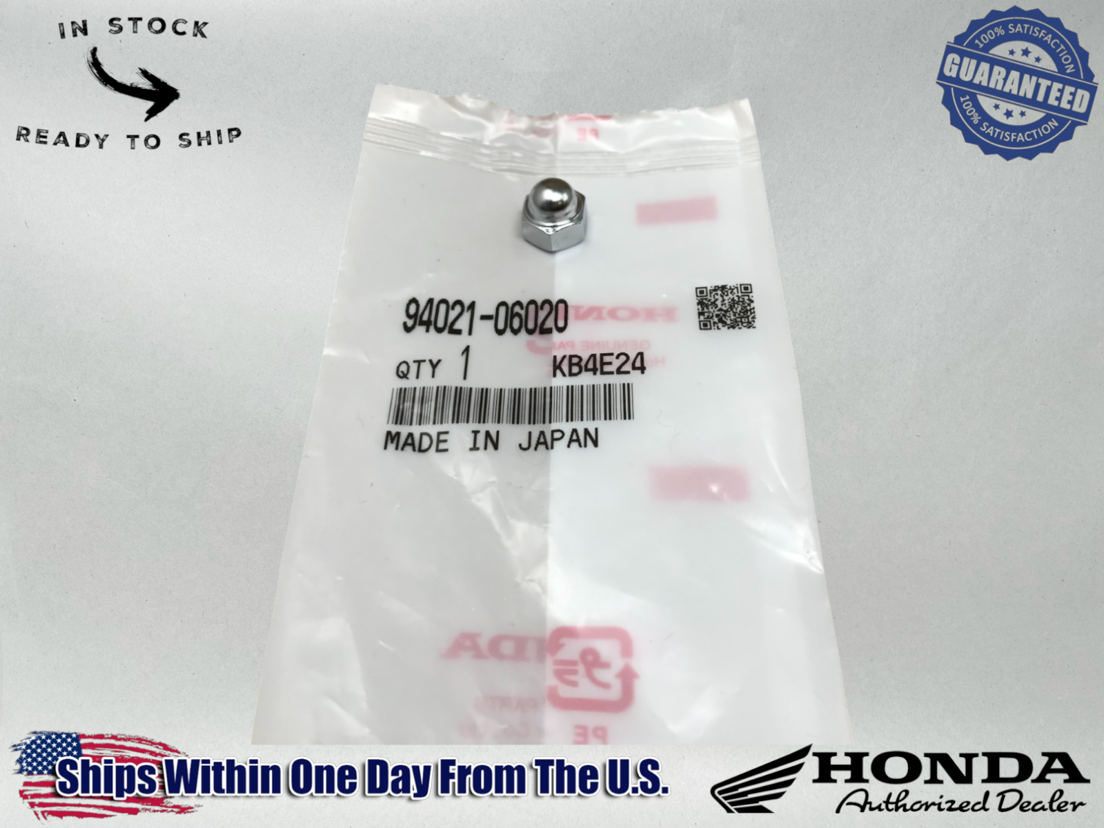 Honda OEM NUT CAP (6MM) 94021-06020