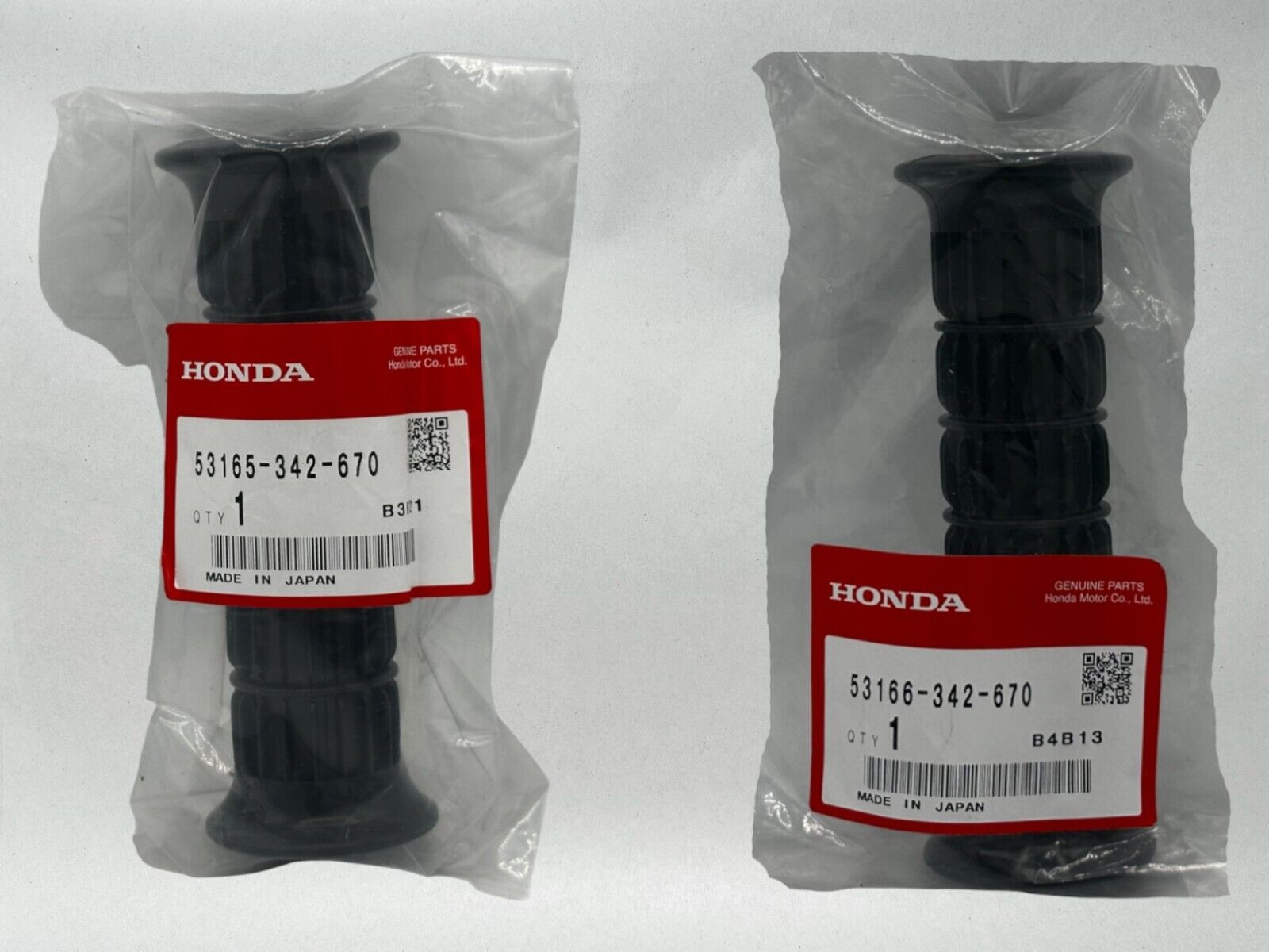 Honda Genuine OEM Right & Left Handle Grip Set 53165-KPT-305+53166-KPT-305