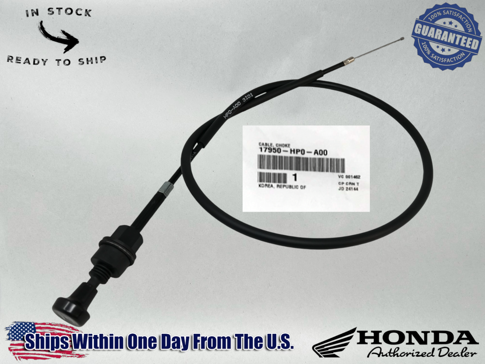 Honda OEM Choke Cable 17950-HP0-A00