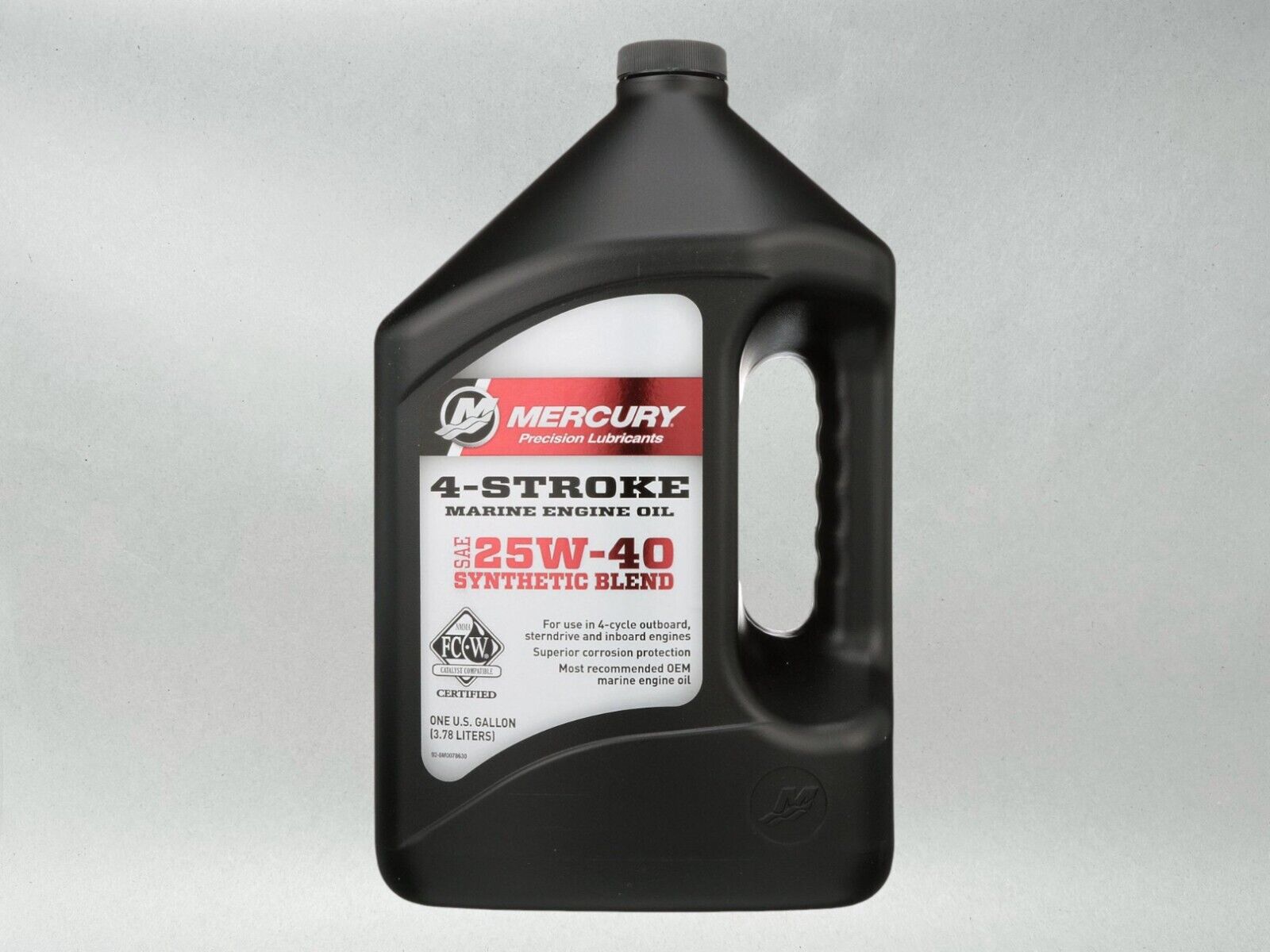 Mercury OEM SAE 25W-40 Synthetic Blend Marine Engine Oil 1 Gallon 8M0078630