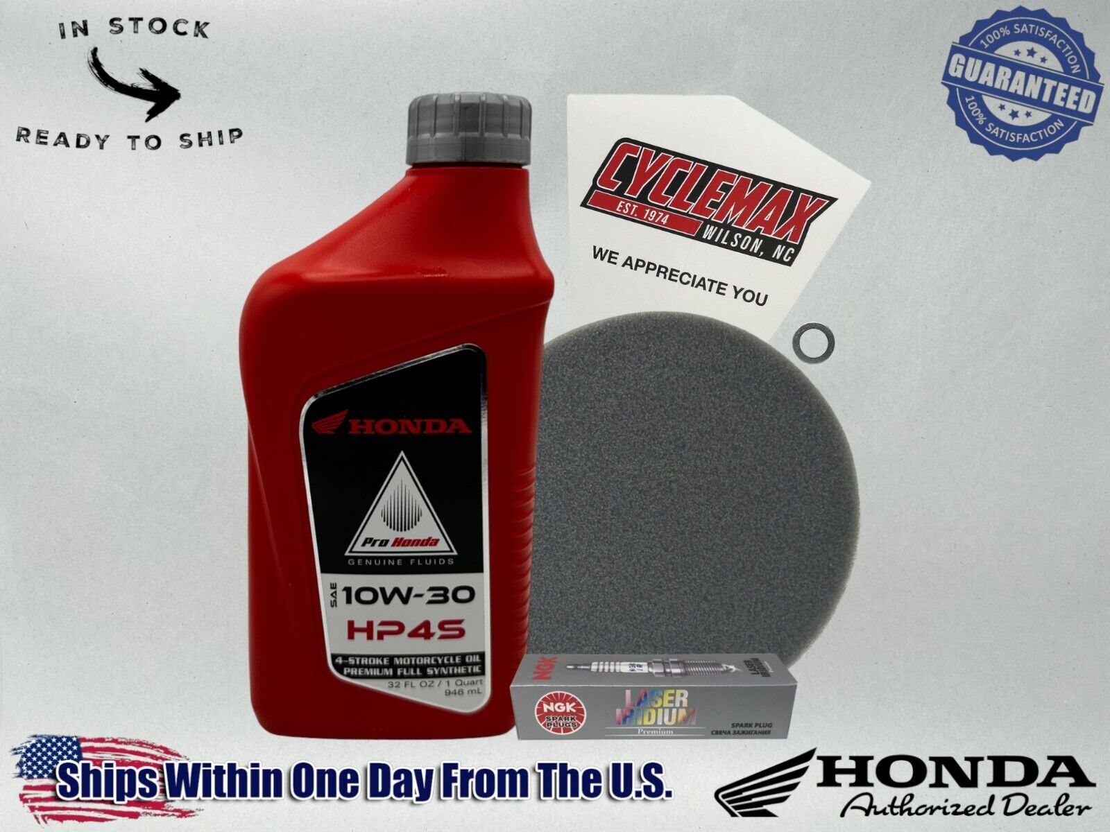 Cyclemax Full Synthetic HP4s Tune-Up Kit fits 2004-2024 Honda CRF50F