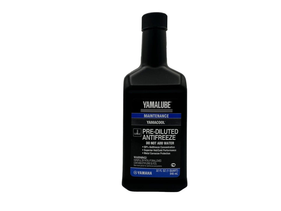 Yamaha Genuine OEM Yamalube Pre-Diluted Anti-Freeze ACC-YAMAC-BL-32 - 4 Pack