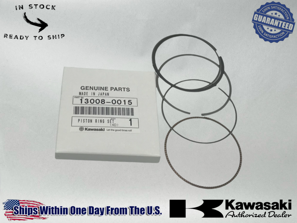 Kawasaki OEM 88-04 Mule 1000 2510 2520 Ring Set 13008-0015