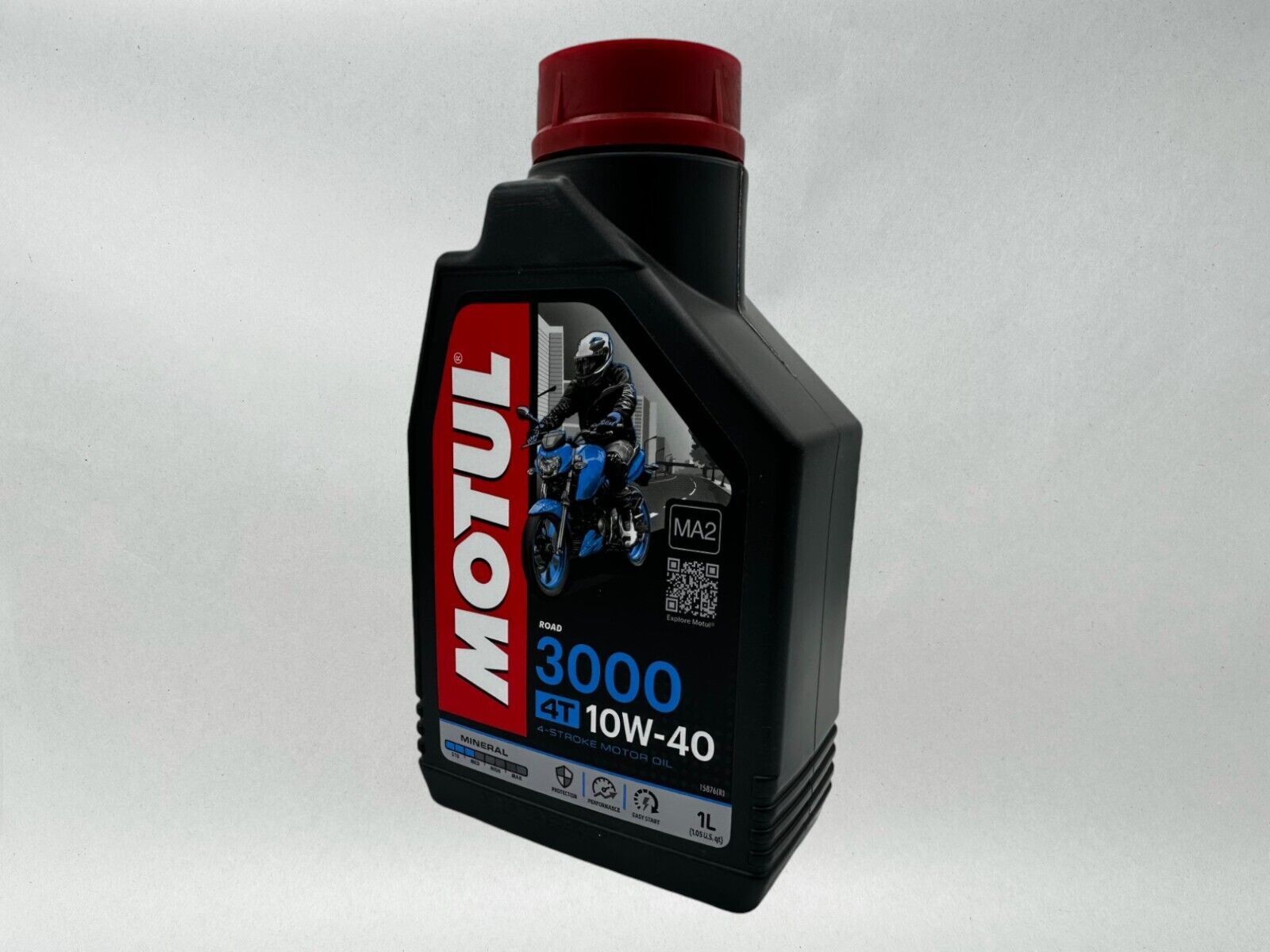 Motul Genuine OEM Motul 3000 4T 10w-40 Standard Motorcycle Oil MOT30-4PACK