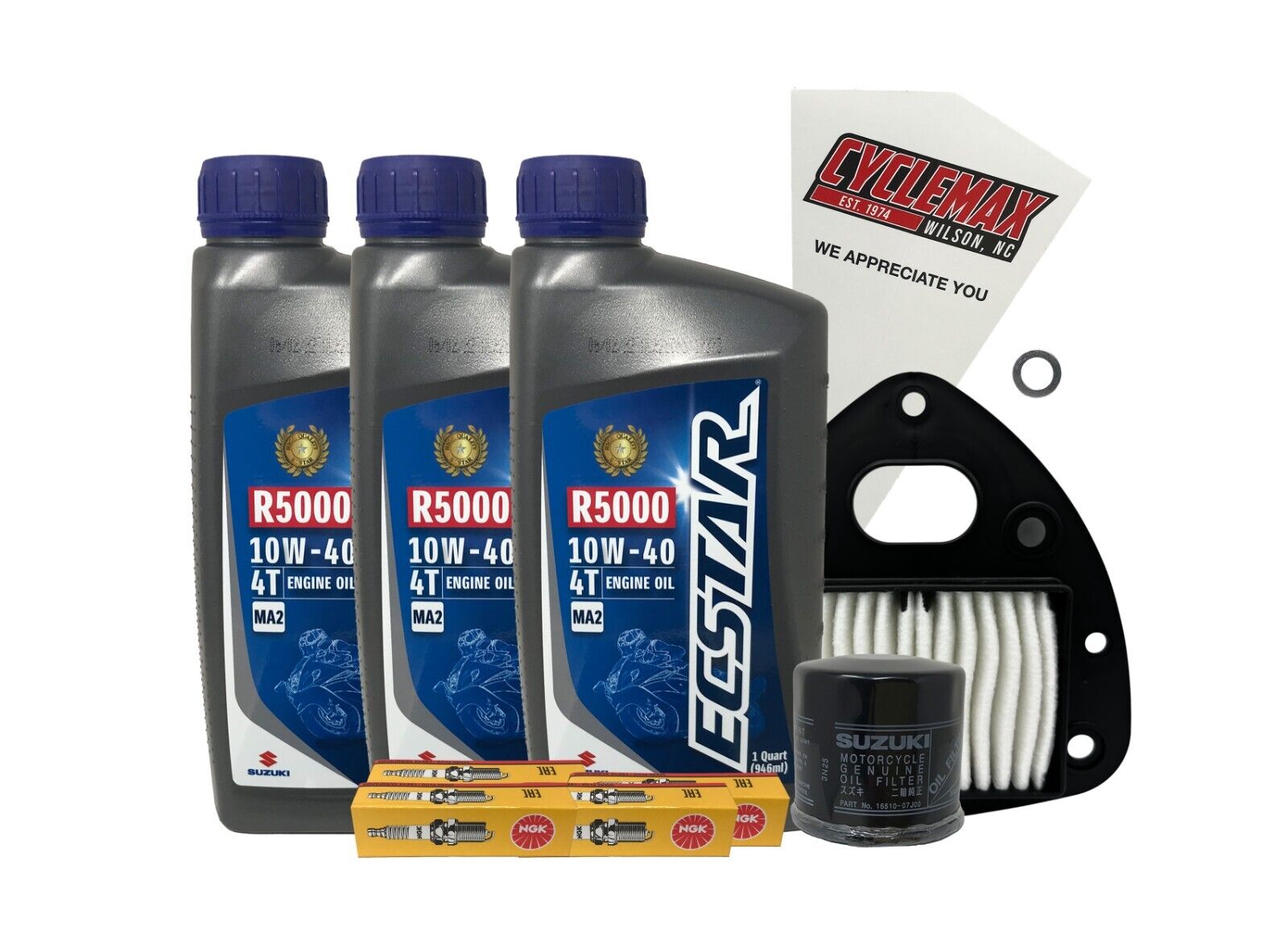 Cyclemax Standard Tune Up Kit w/ Spark Plugs fits 2005-2009 Suzuki VZ-800