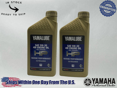 Yamaha Yamalube 5W‑30 FS 4M FC‑W Marine Engine Oils  LUB‑05W30‑FC‑12 - 2 PACK