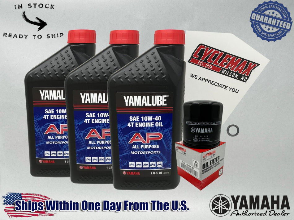 Std Yamalube Oil Change Kit fits 2007-2014 Yamaha GRIZZLY WOLVERINE 450