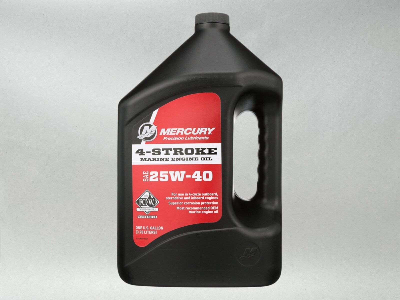 Mercury OEM SAE 25W-40 4-Stroke Marine Engine Oil 1 Gallon 8M0078628