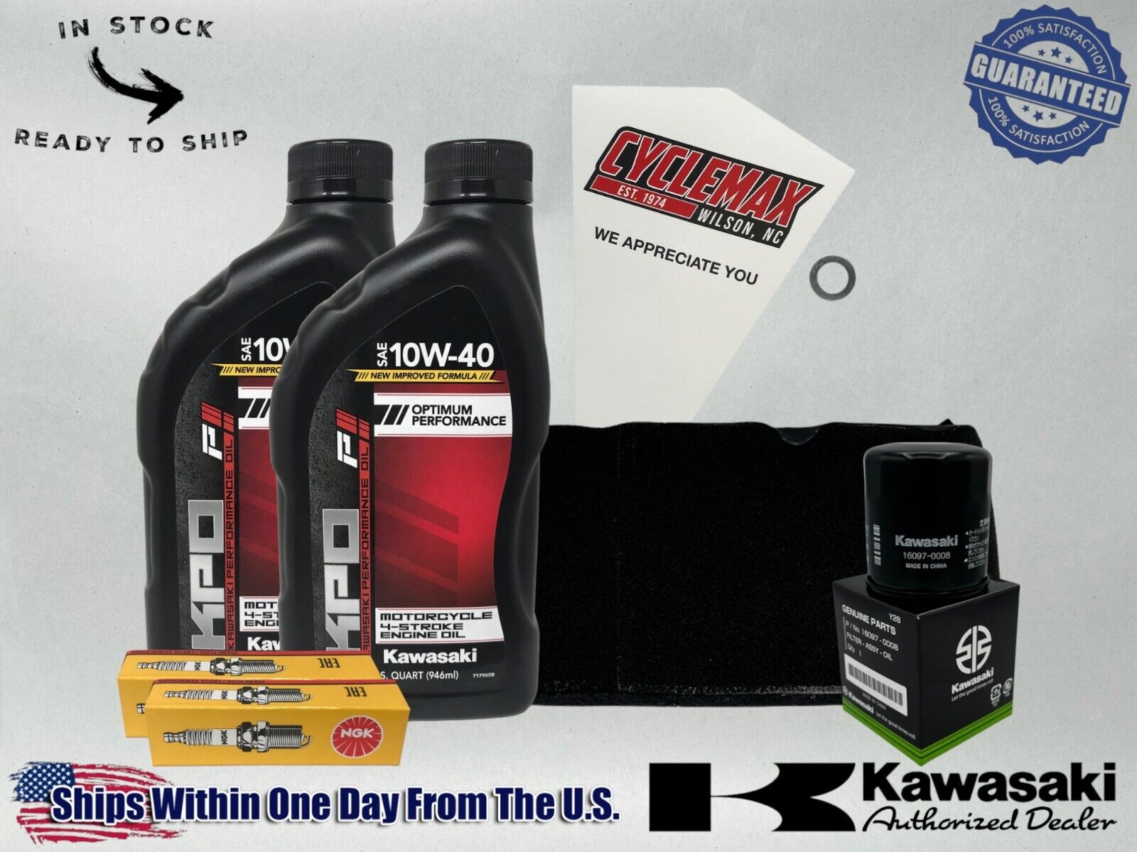 Cyclemax Standard KPO Tune-Up Kit fits 2004-2006 Kawasaki PRAIRIE 700 4X4