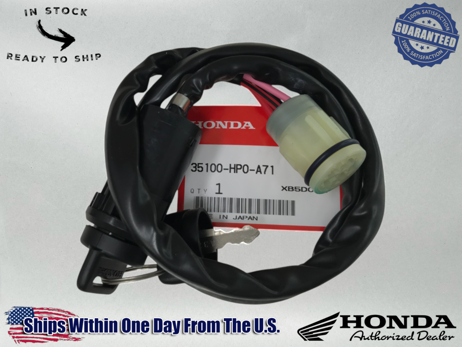 Honda OEM Ignition Switch 07-14 TRX500 Rubicon Foreman 35100-HP0-A71