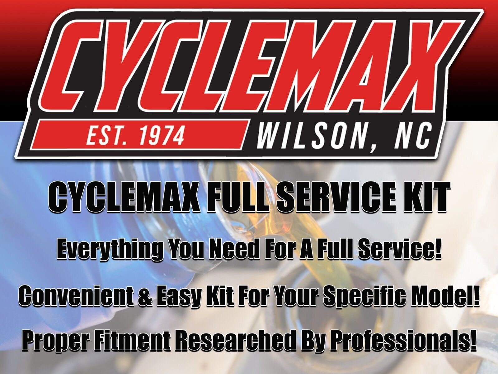 Cyclemax 10W-30 Full Service Kit fits 2006-2017 Honda Goldwing GL1800 w/Plugs