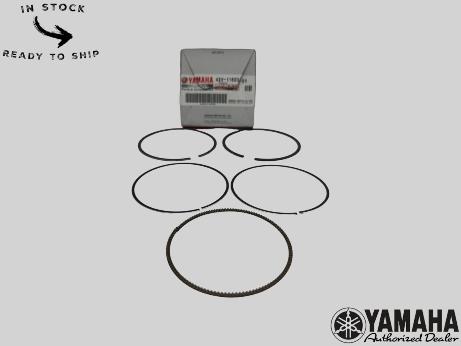 Yamaha Genuine OEM Authentic Piston Ring Set 4XV-11603-01-00