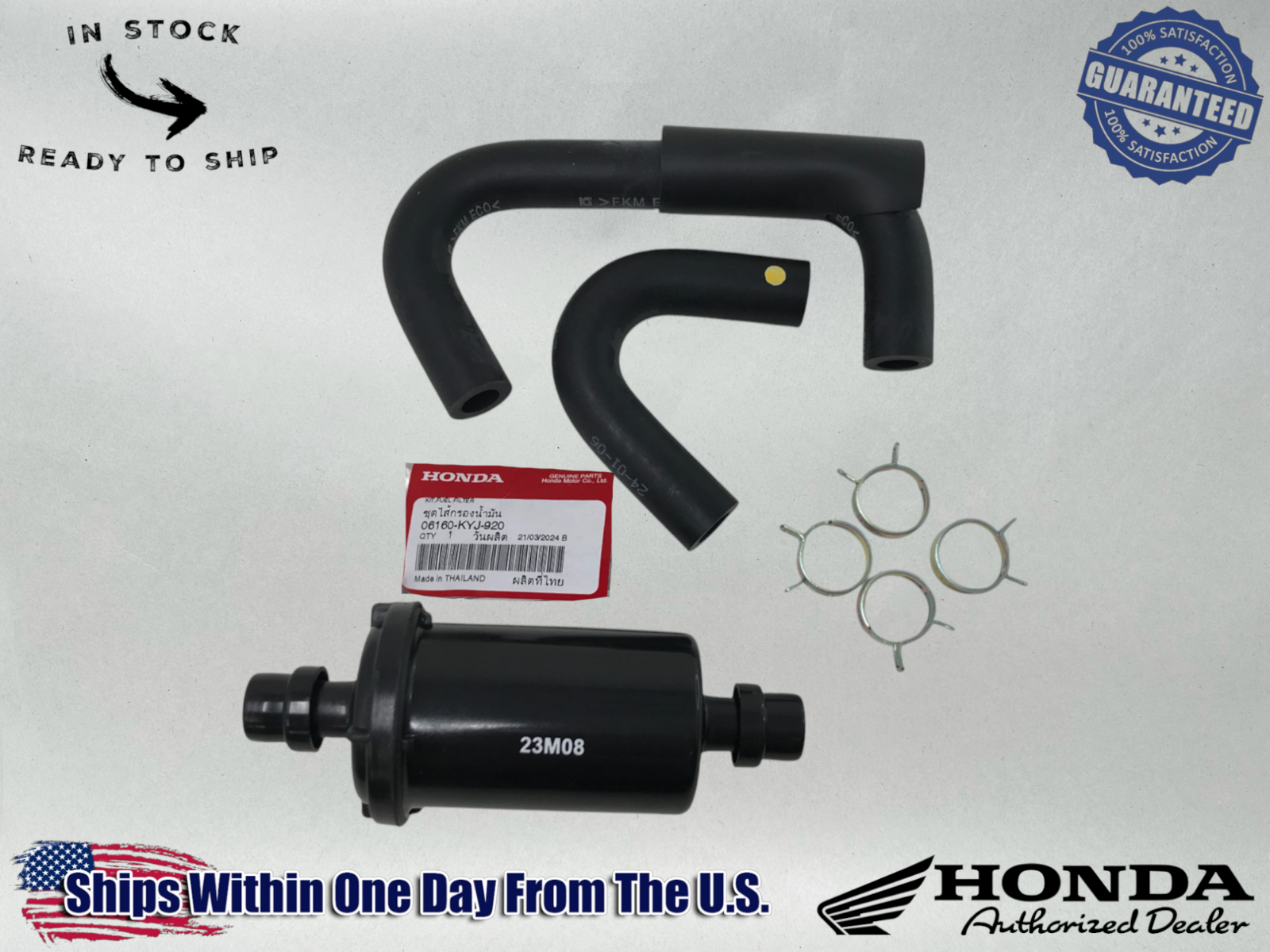 Honda OEM Fuel Filter Kit 11-13 CBR250R 15-18 CB300F 15-19 CBR300R 06160-KYJ-920