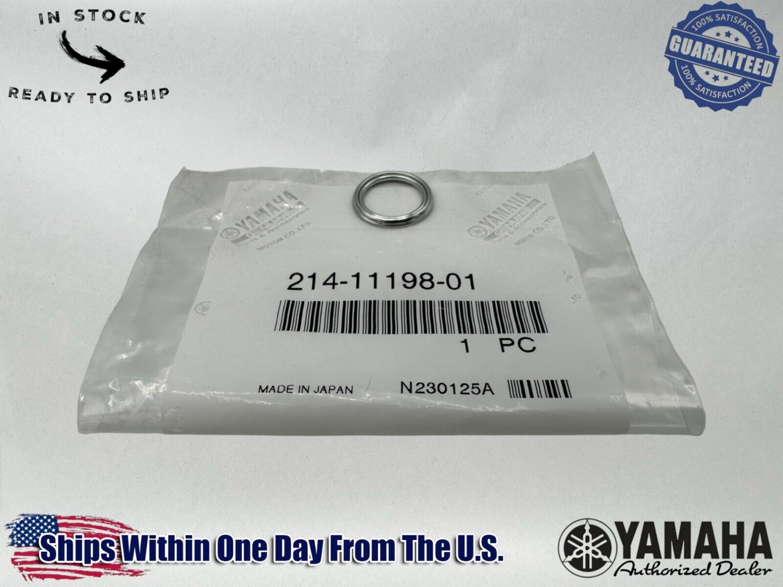 Yamaha Genuine OEM Authentic Gasket 214-11198-01-00