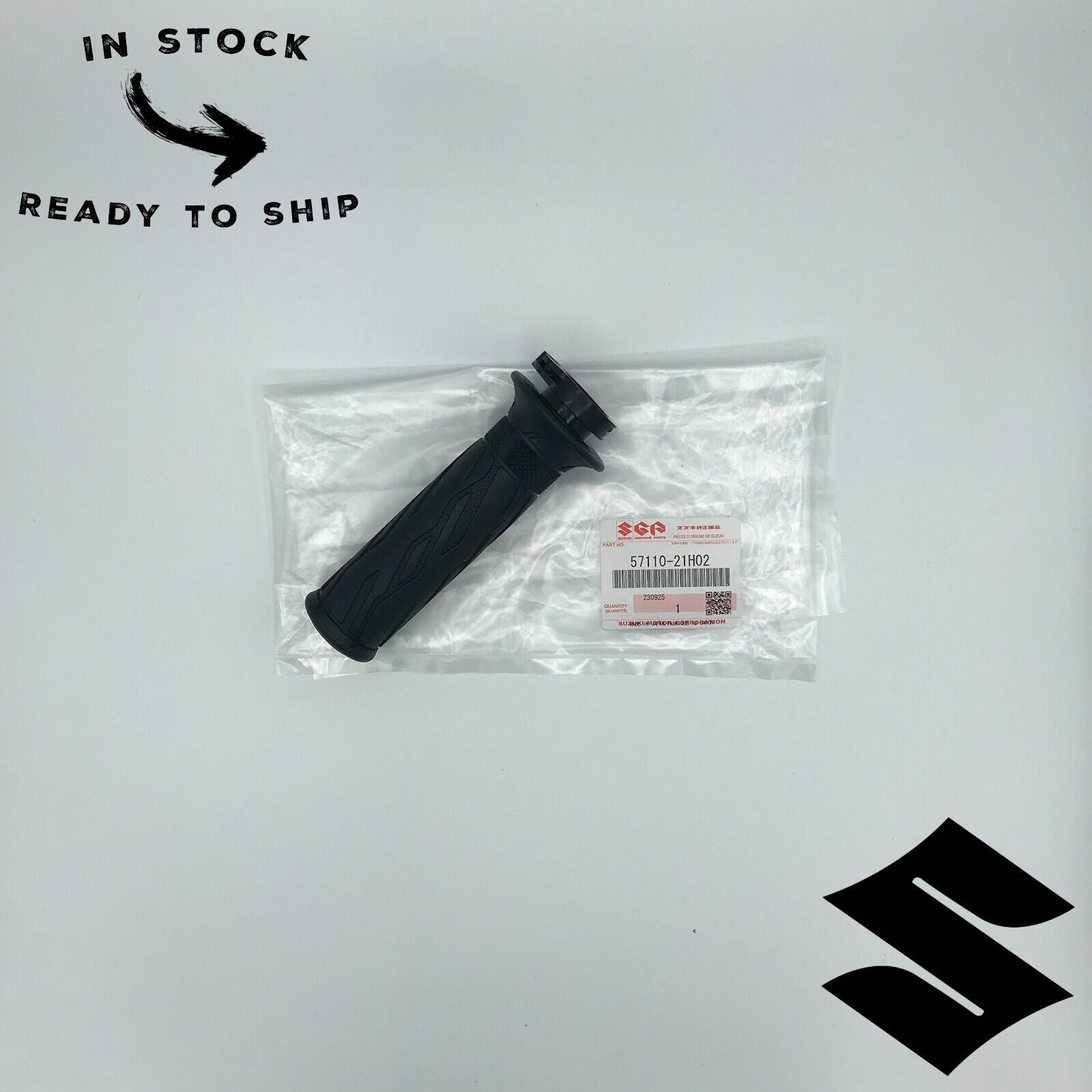 Genuine OEM Suzuki Handlebar Rubber Throttle Grip with Throttle Tube 57110-21H02