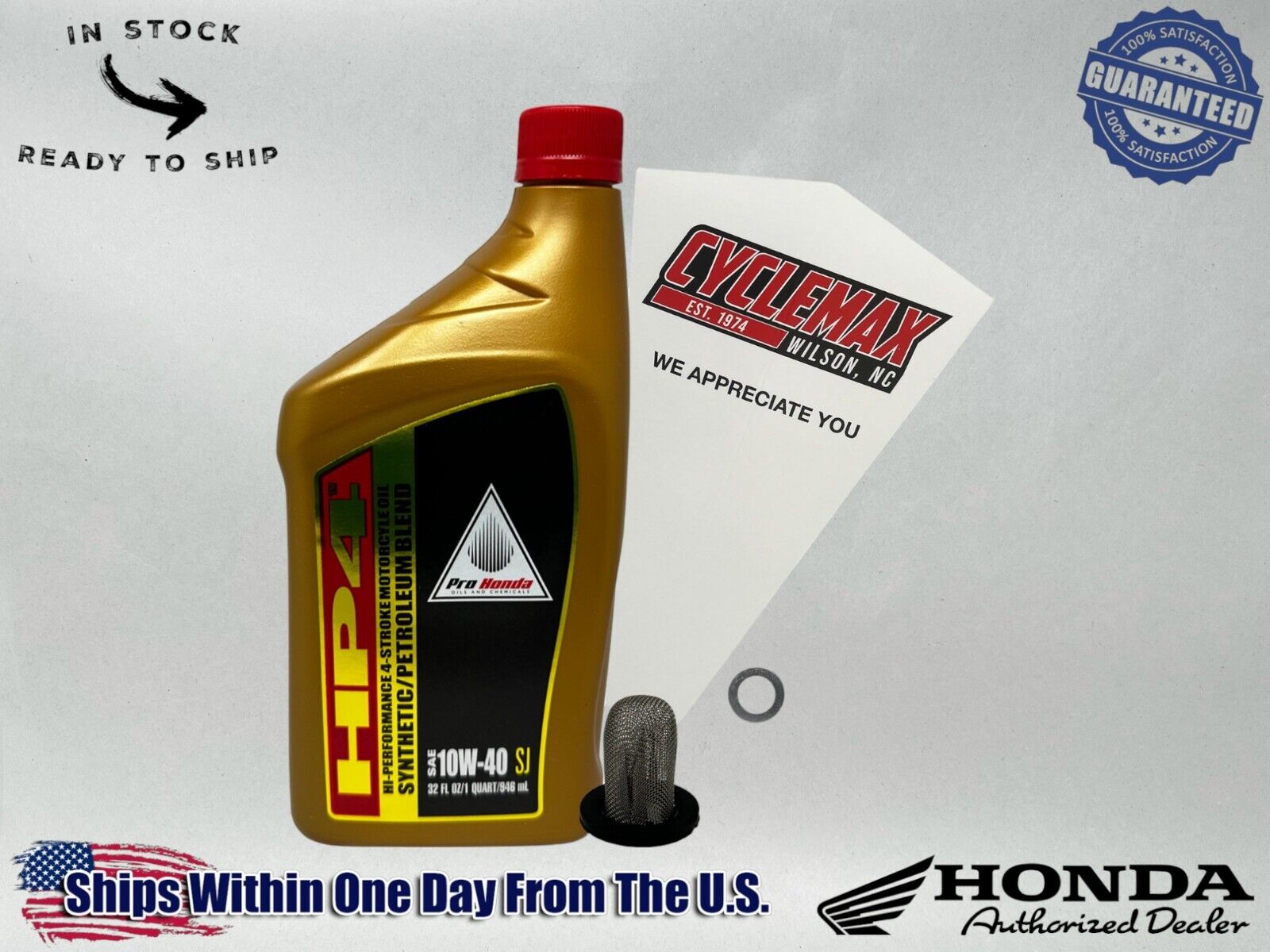 Cyclemax Semi Synthetic Oil Change Kit fits 2021-2024 Honda PCX