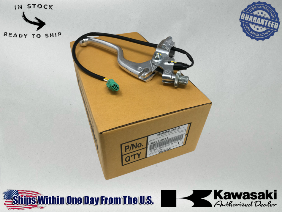 Kawasaki OEM 2008-24 CLUTCH LEVER ASSEMBLY KLX 140 KLX 300 GRIP 46076-0049