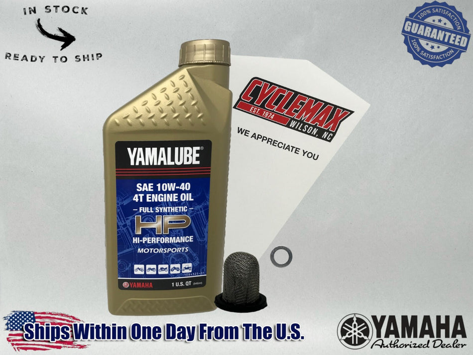 Full Synthetic Oil Change Kit fits 2024 Yamaha RAPTOR 110