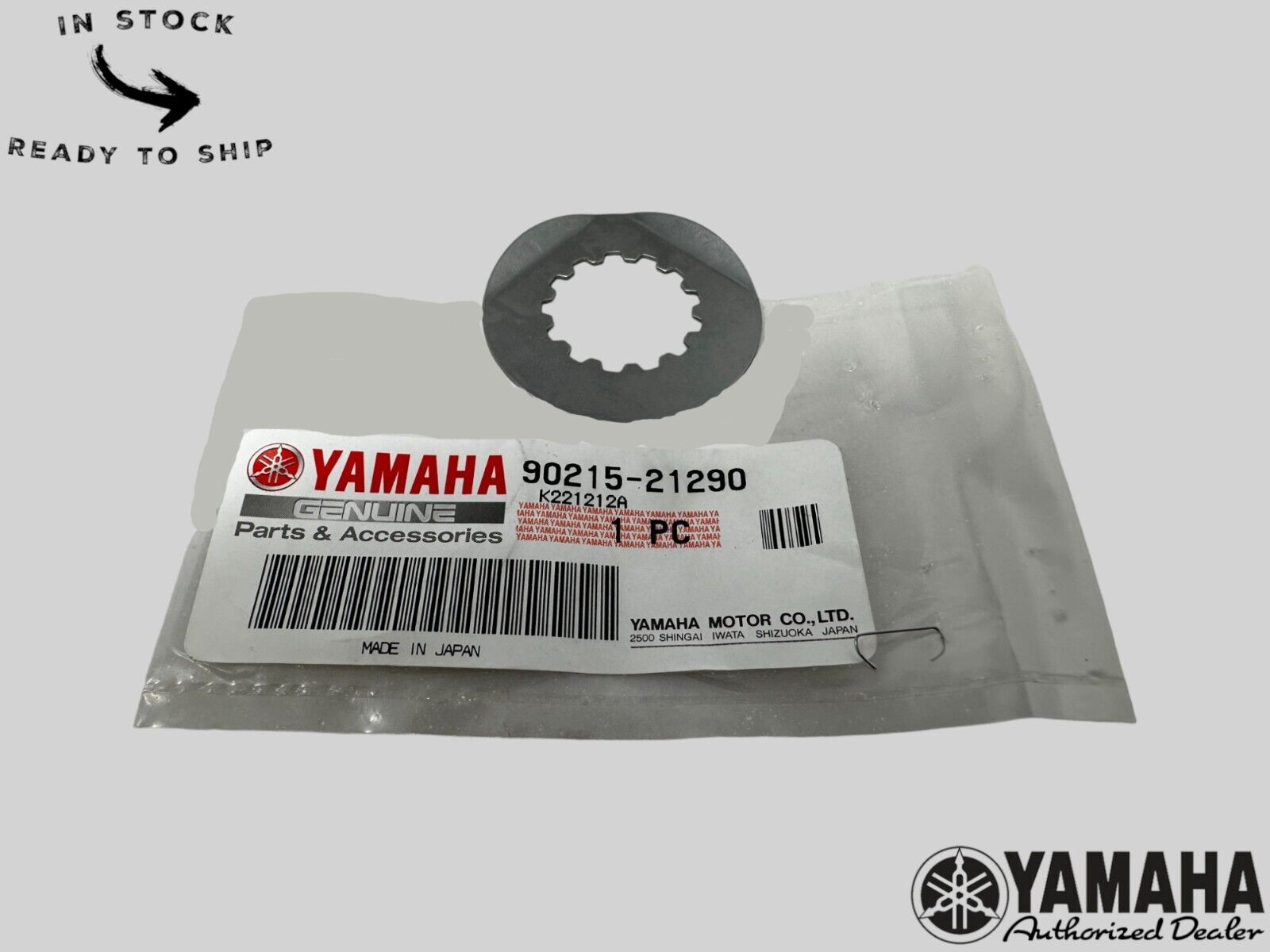 Yamaha Genuine OEM Authentic Lock Washer 90215-21290-00