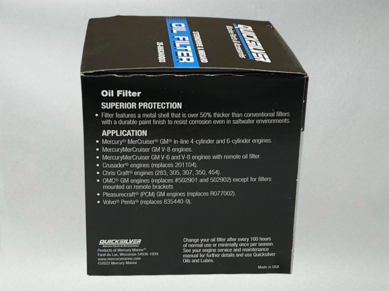 Quicksilver Genuine OEM Authentic Oil Filters 35-866340Q03 12 Pack