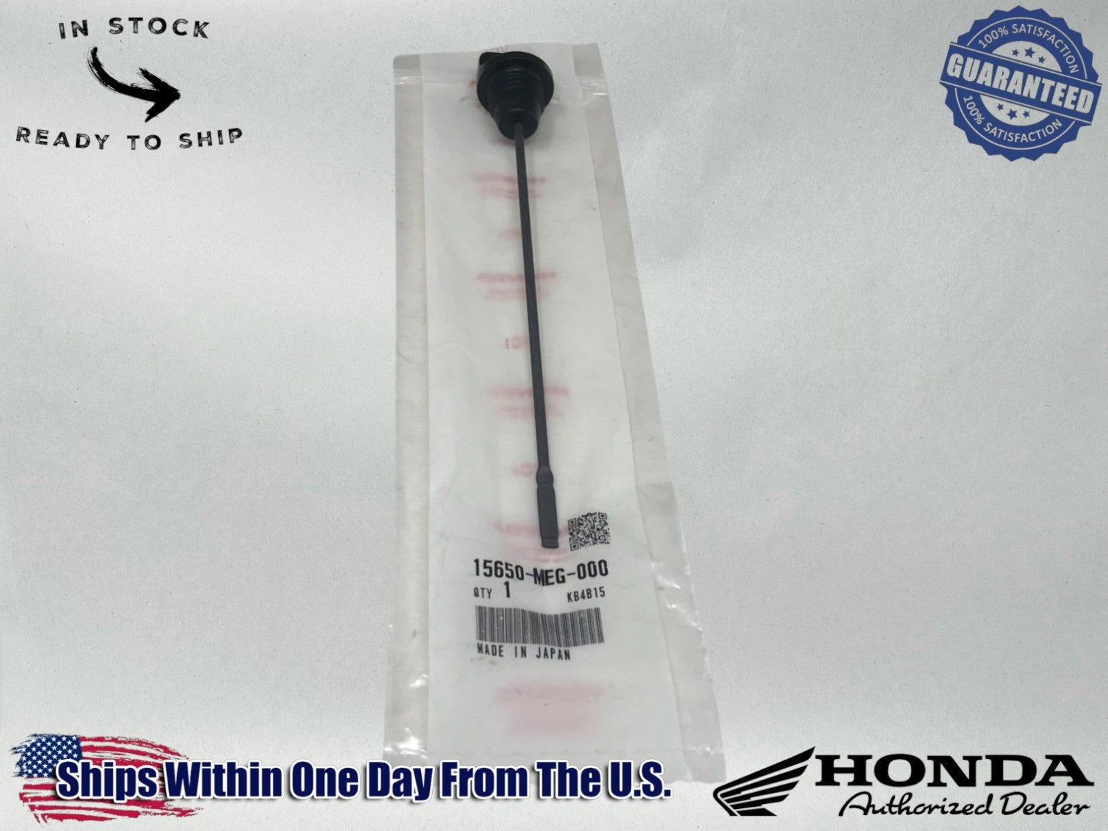 Honda OEM OIL DIPSTICK SHADOW AERO 750/ PHANTOM 750/ SPIRIT 750 15650-MEG-000