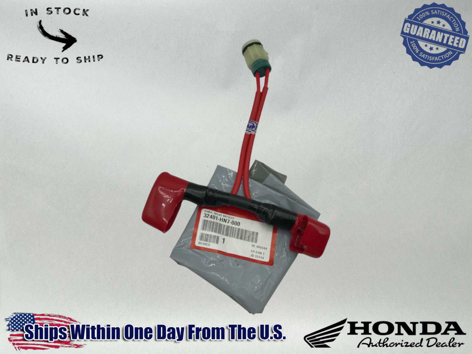 Honda Genuine OEM Rancher TRX400FA/FGA Relay Battery Cable 32401-HN7-000