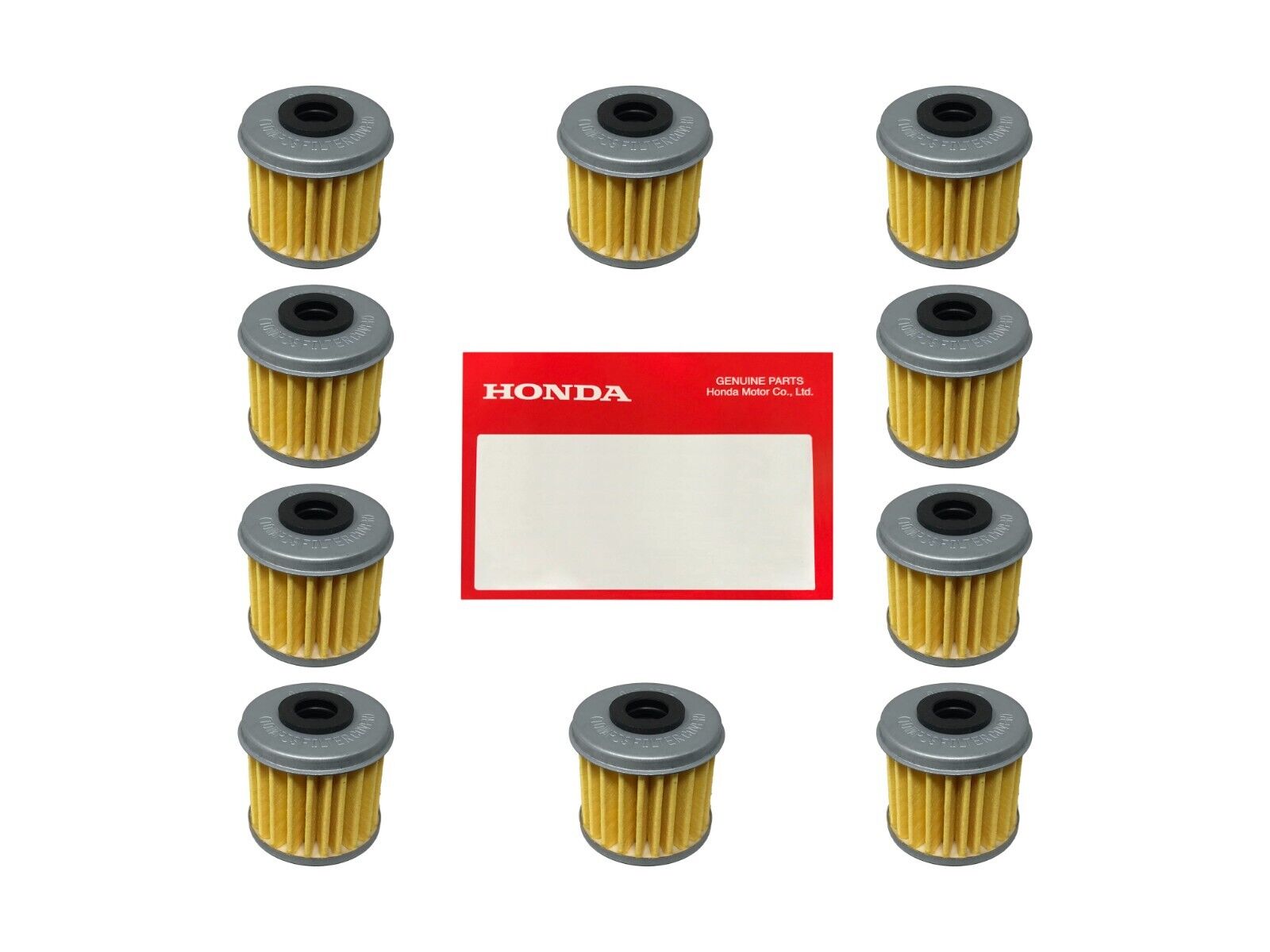 Honda Genuine OEM Oil Filter 15412-MEN-671 - 10 Pack