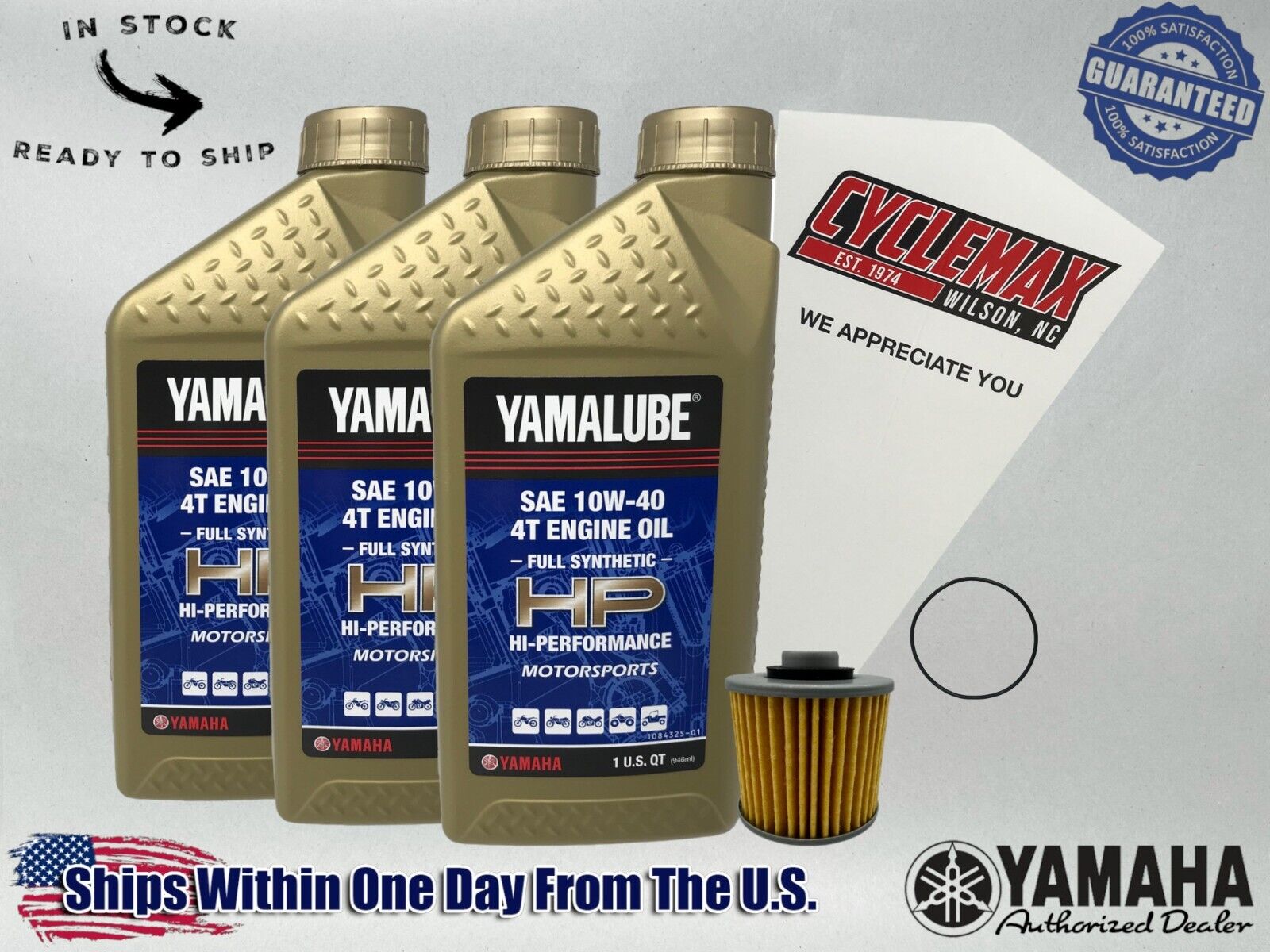 Cyclemax FS Yamalube Oil Change Kit fits 1998-2001 Yamaha GRIZZLY Yamaha 600