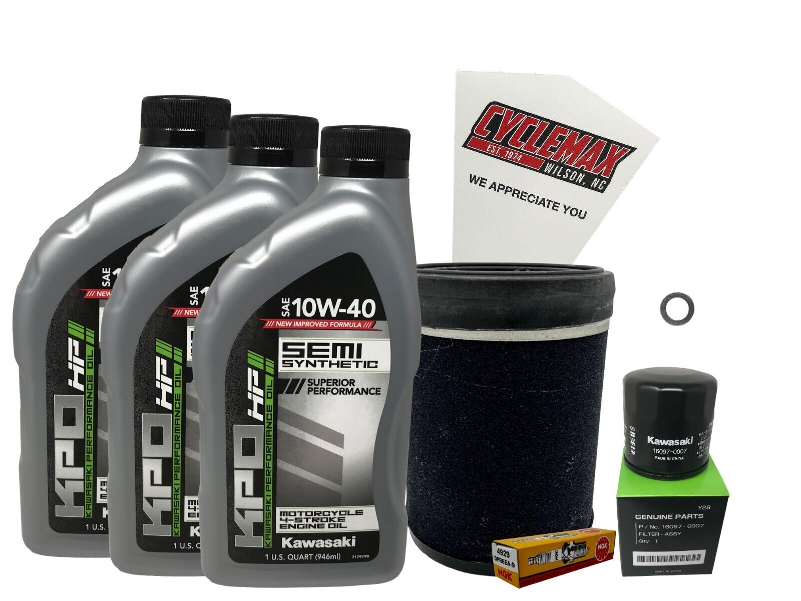 Cyclemax SS Tune Up Kit with Spark Plugs fits 2006-2013 Kawasaki PRAIRIE 360