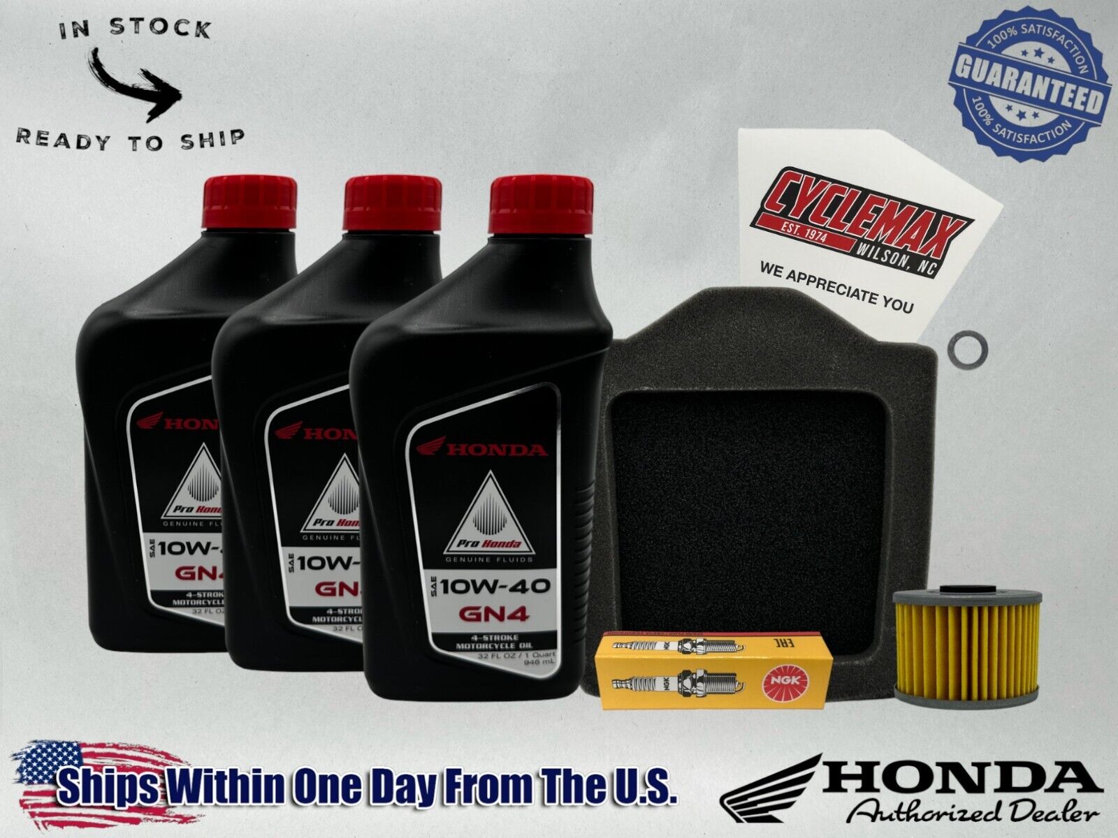 Cyclemax Standard GN4 10W-40 Tune-Up Kit fits 1983-1987 Honda XL600R