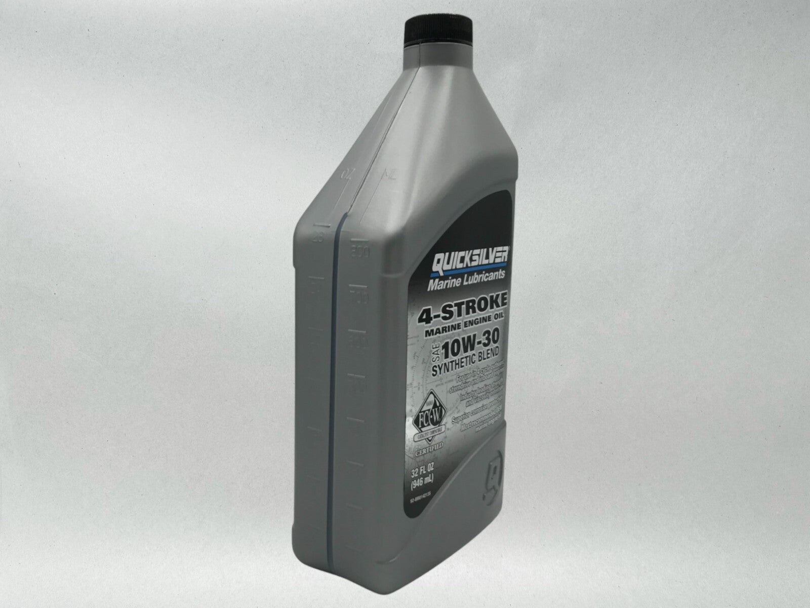 Quicksilver OEM Semi Synthetic 10W30 Marine Oil Quarts 92-8M0142135 4 Pack
