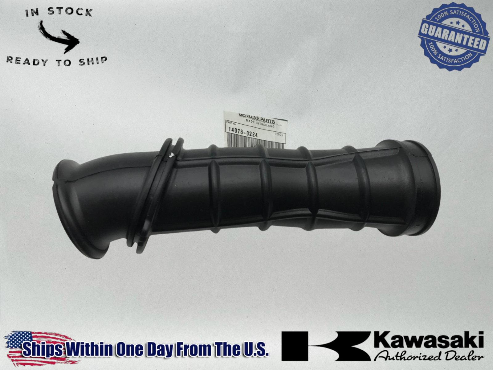 Kawasaki Genuine OEM KLX150 Carburetor Duct Air Box Boot KLX 150 14073-0224
