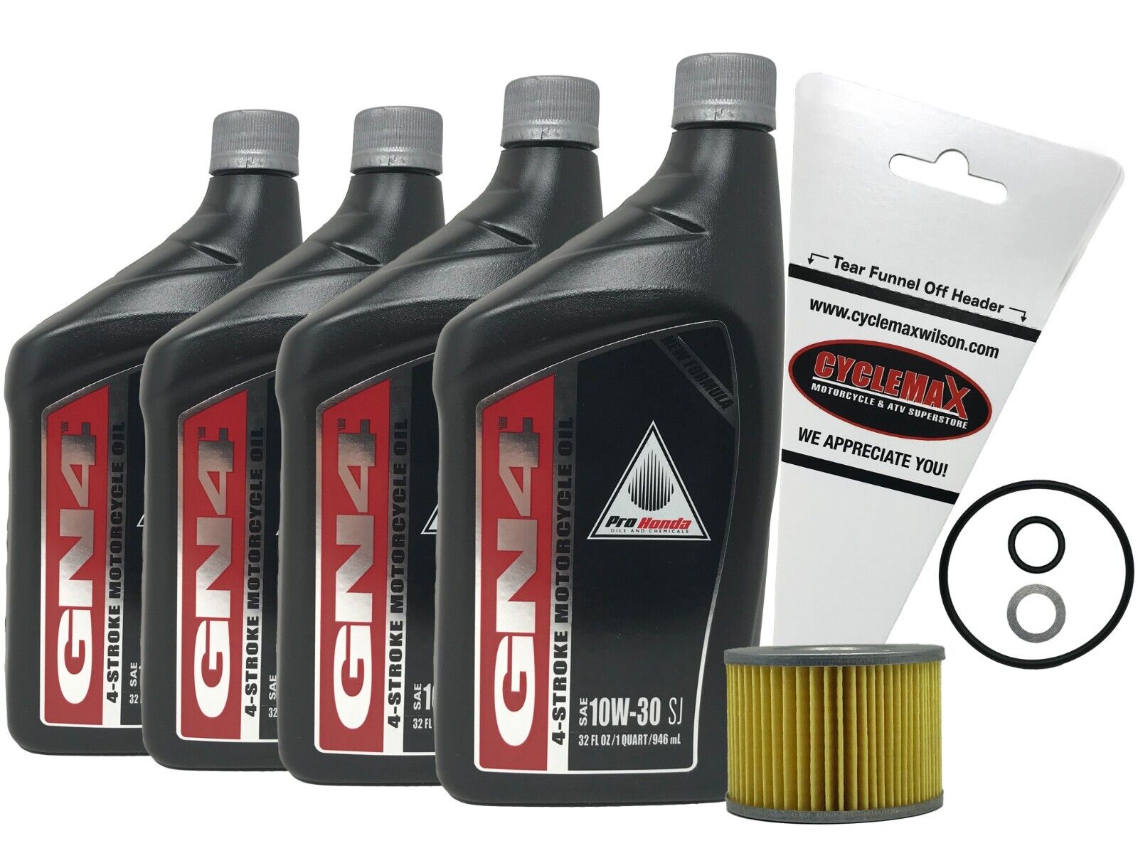 Cyclemax Genuine 1977 Honda CB400 CB400F Oil Change Kit