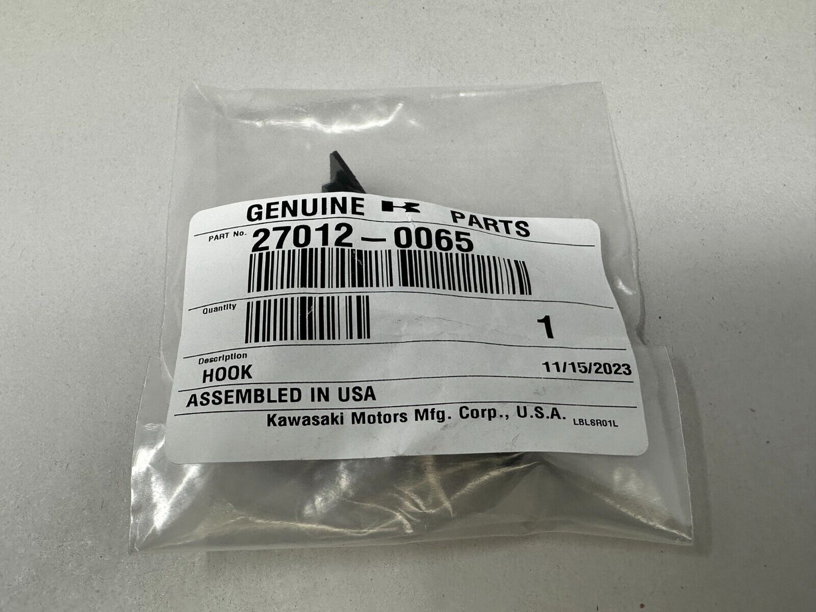 Kawasaki Genuine OEM Hook 27012-0065