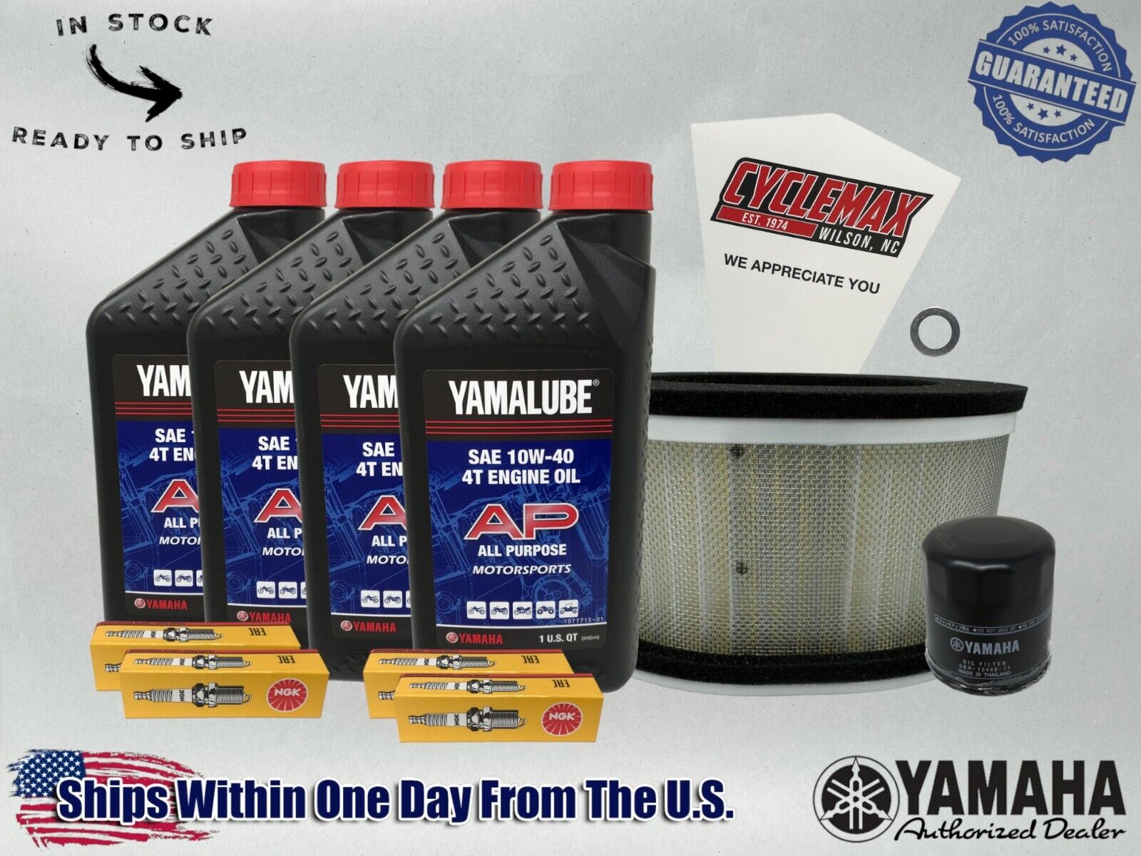 Cyclemax Standard Yamalube Tune-Up Kit fits 2001-2005 Yamaha FZ1