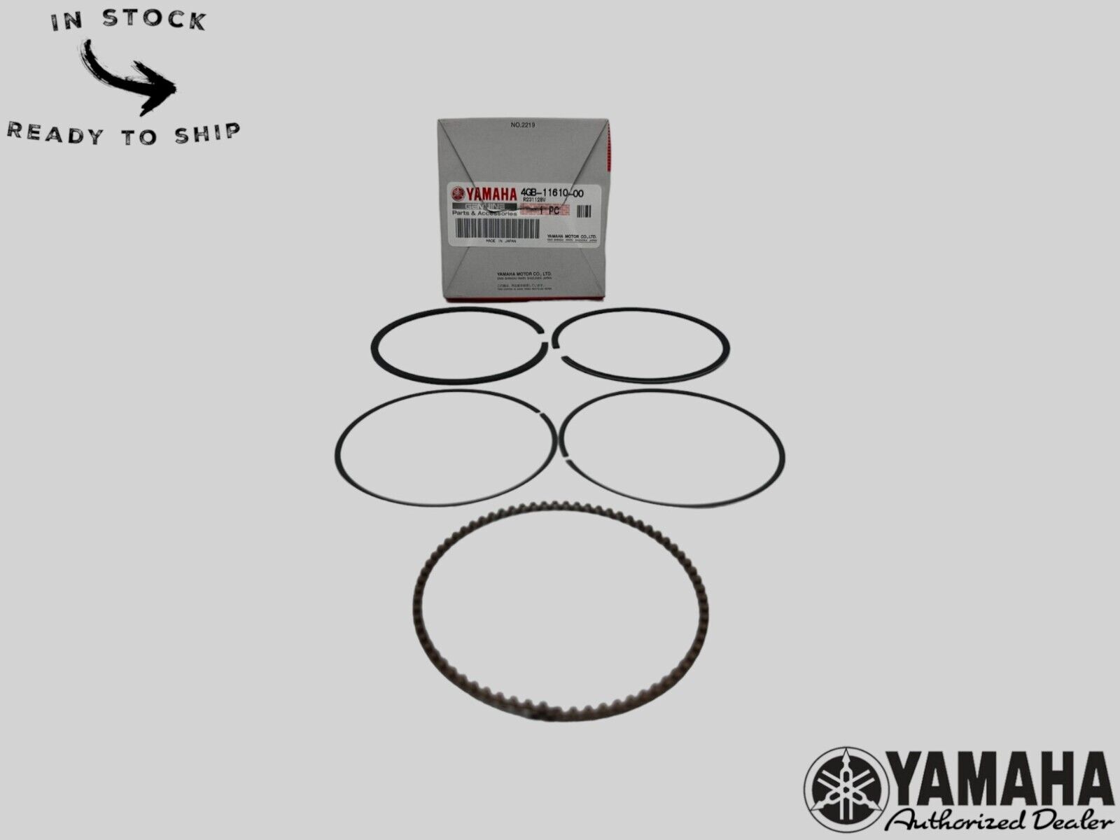 Yamaha Genuine OEM Authentic Piston Ring Set 4GB-11610-00-00