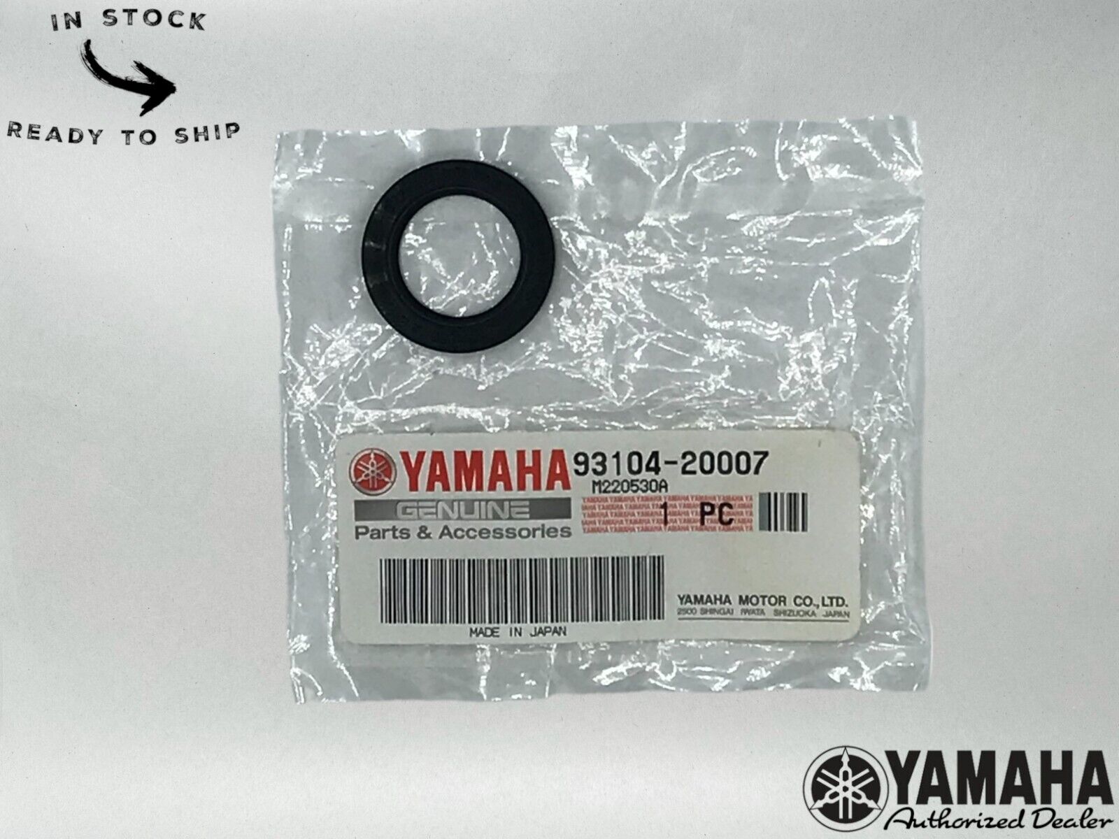 Yamaha Genuine OEM Kick Starter Shaft Seal 93104-20007-00