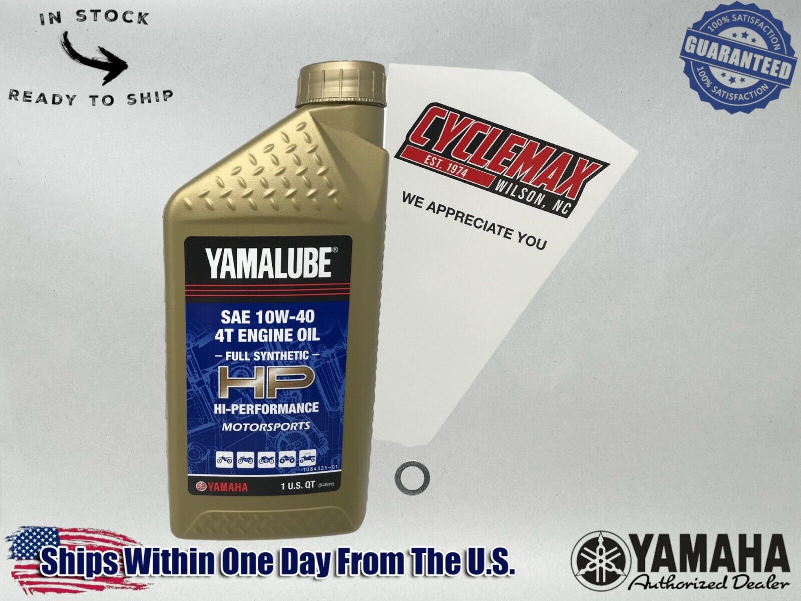 Cyclemax Full-Synthetic Yamalube Oil Change Kit fits 2005-2008 Yamaha GRIZZLY 80