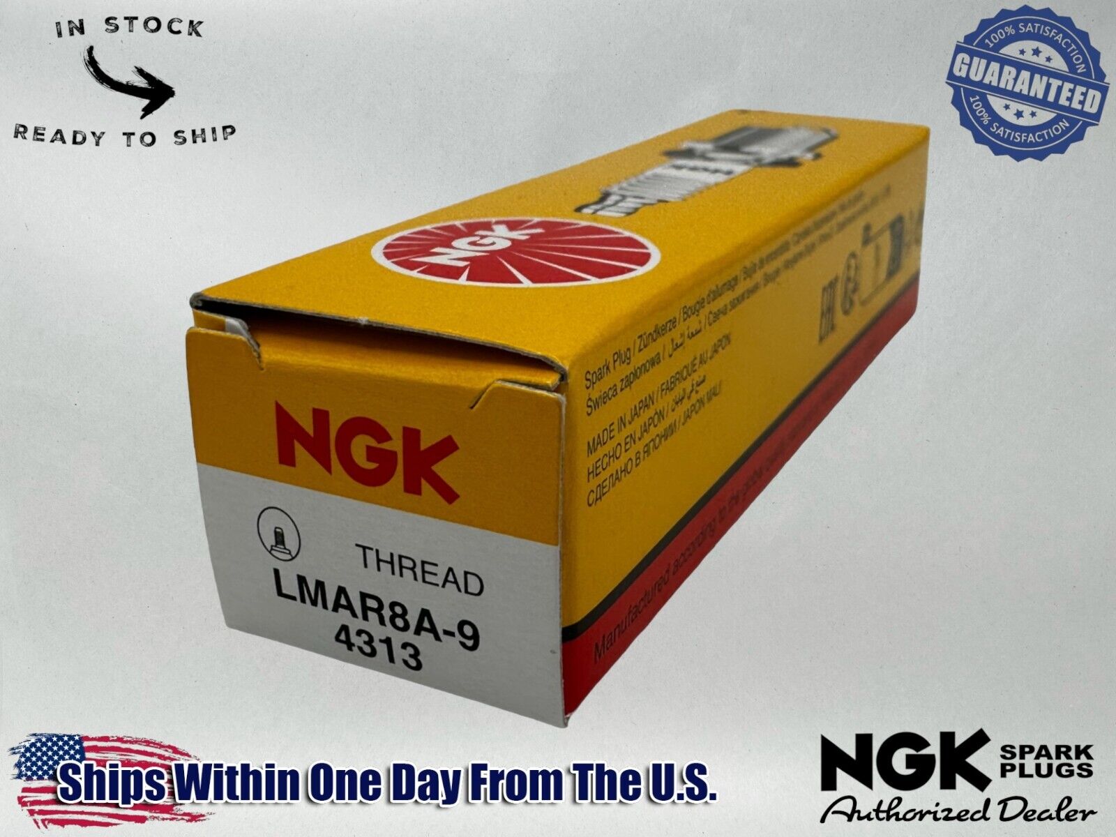 NGK Genuine OEM Authentic Spark Plug LMAR8A-9