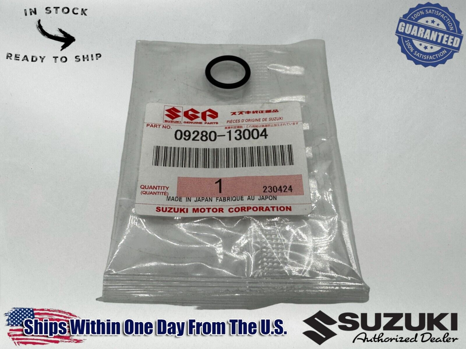 Suzuki Genuine OEM Authentic Oil Pump O-Ring 09280-13004