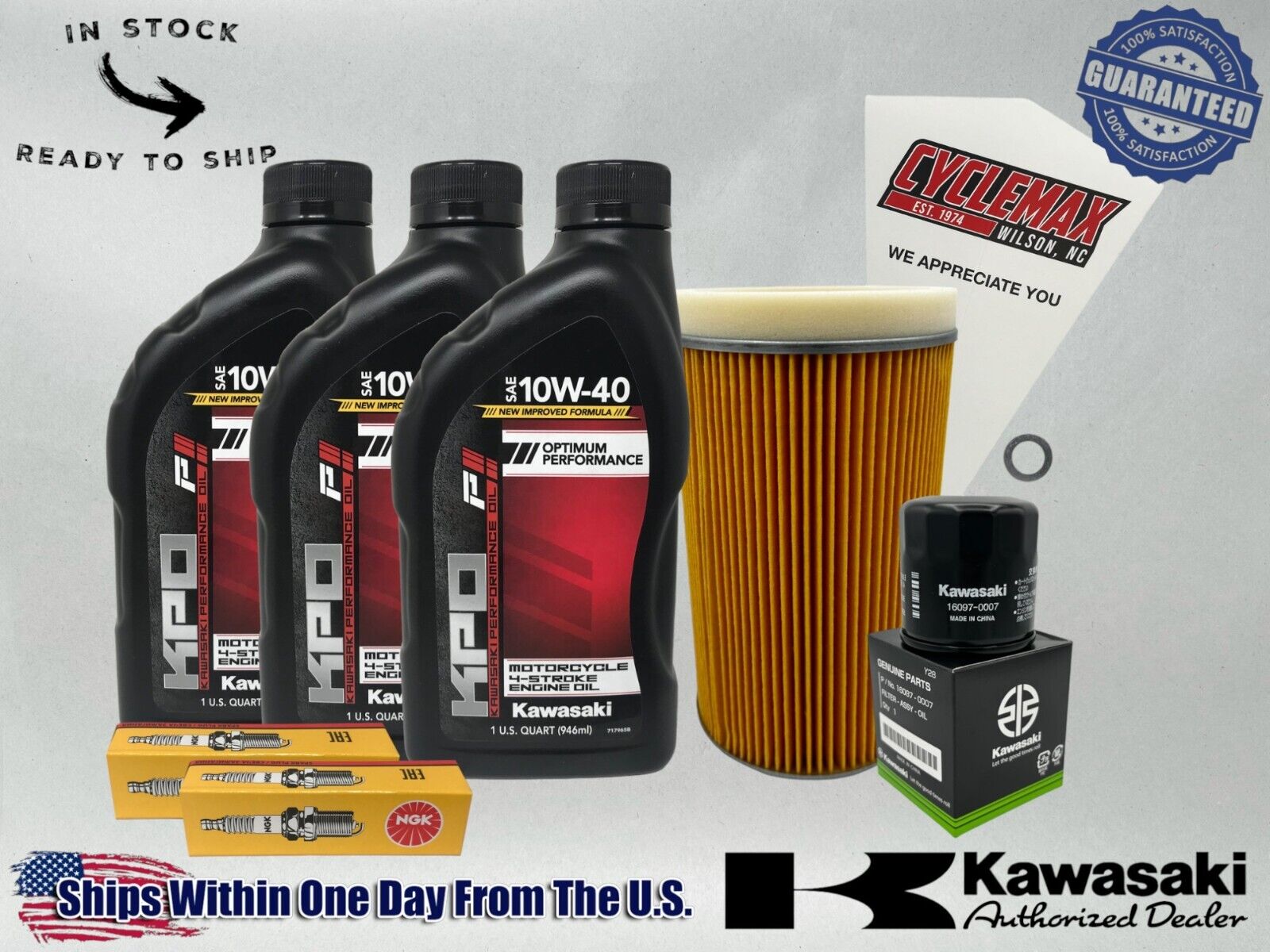 Cyclemax Standard KPO Tune-Up Kit fits 2012-2024 Kawasaki TERYX 4 750 800 4X4